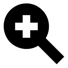 Obraz premium Zoom in line icon 