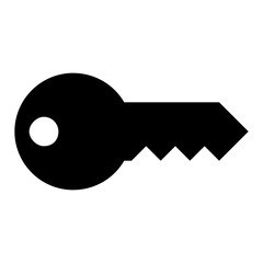 
Key glyph icon vector
