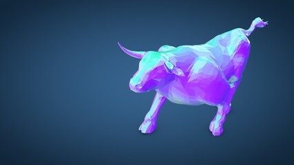 stock 3d market finace graph chart