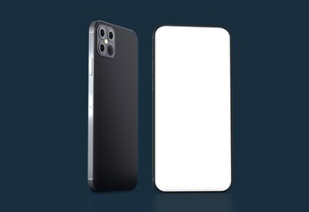 a digital smartphone device mobile phone 3d isolated