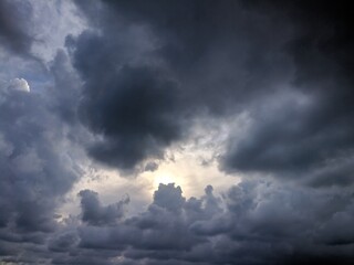 Naklejka na ściany i meble storm clouds timelapse