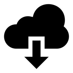
Cloud services glyph icon
