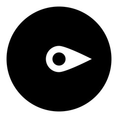 
Speedometer, speed gauge glyph icon
