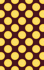 Seamless pattern with cracker. Wallpaper, print, modern textile design, wrapping paper