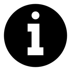 
Info symbol glyph vector

