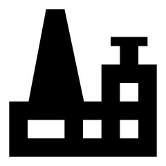 
Factory glyph icon design 
