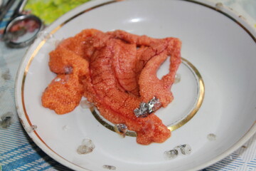 meat with vegetables on a plate
