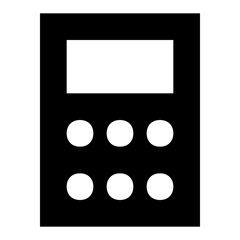 
Calculator glyph vector 
