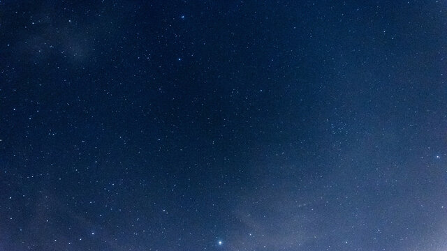 stars in the blue sky at night