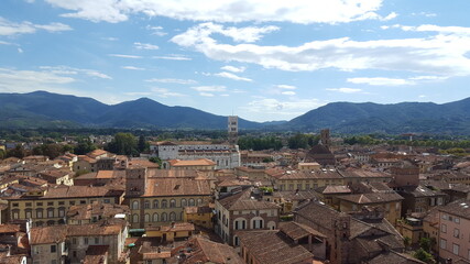 Lucca's landscape in a sunny day
