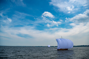 茨城の帆引き船