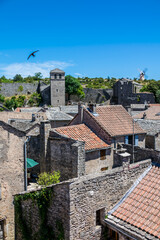 La Couvertoirade joli village médiéval perché en Aveyron.	
