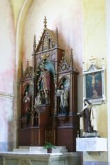 Altar of Saint Florian in the parish church of Saint Nicholas in Krapina, Croatia