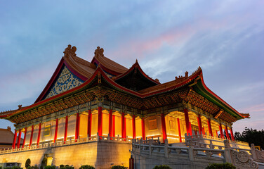 Obraz premium Night view of the National Concert Hall