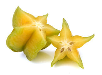 Fototapeta premium Carambole - starfruit on white background