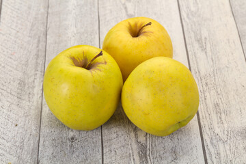 Yellow ripe apples