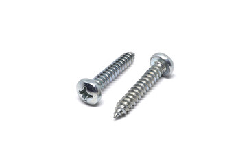 Self Drilling Screw Flat Head isolated on white background