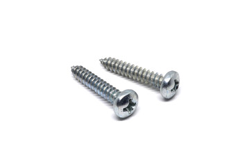 Self Drilling Screw Flat Head isolated on white background