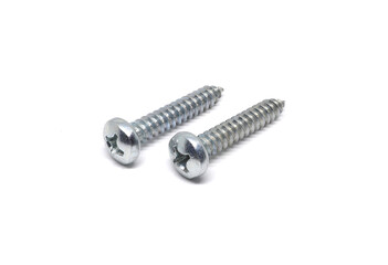 Self Drilling Screw Flat Head isolated on white background