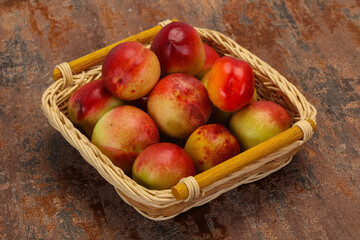 Sweet tasty fresh ripe apricots