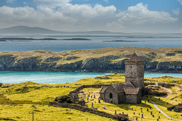 St Clements Church near Roghadal south of Leverburgh, Isle of Harris, Outer Hebrides, Scotland