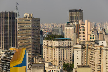 Sao Paulo city hall building, seen from above, Brazil