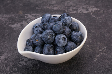 Sweet fresh juicy blueberries heap