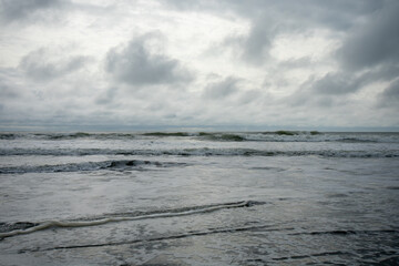 A Dramatic Stormy Sky Over the Ocean