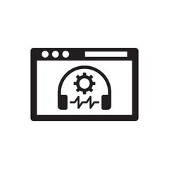 Customer help online support icon