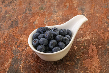 Ripe sweet tasty blueberries heap