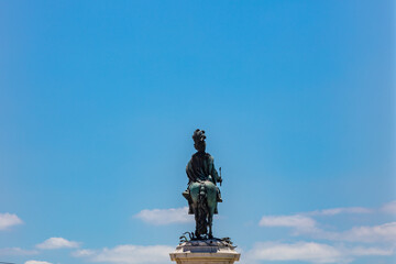 Fototapeta na wymiar Statue von König Joseph in Lissabon