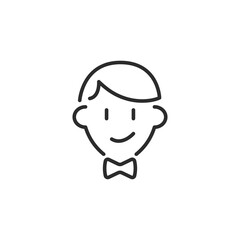 Groom icon. Vector Illustration