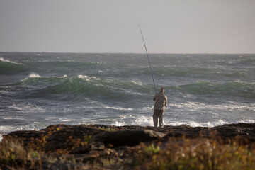 Fisherman in the coast of Galicia