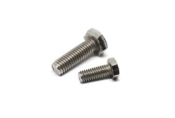 Hex bolt  isolated on white background
