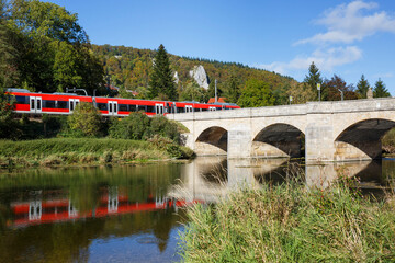 Donaubrücke in Hausen im Tal im Oberen Donautal