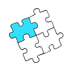 Fototapeta premium Vector illustration of the behavior of children with autism. World autism awareness day.isolated on a white background