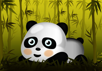 Panda. Vector illustration