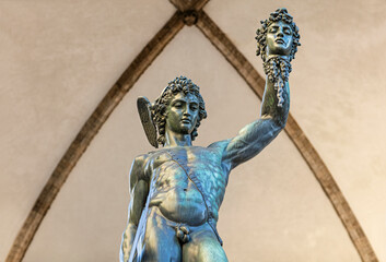 Perseus with the Head of Medusa; detail