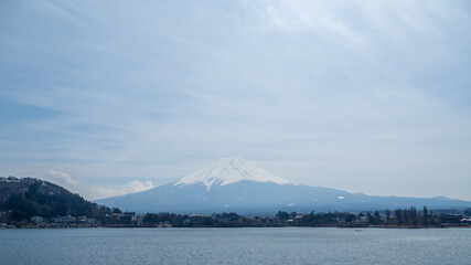 Mount Fuji and Lake Kawaguchiko Yamanashi, Japan