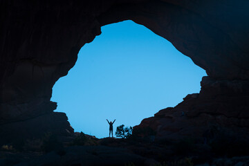 North and South Window, Arches National Park, Colorado Plateau, Utah, Grand County, Usa, America
