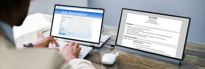 African Job Applicant Sending Resume
