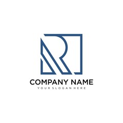 Vector graphic R letter symbol for your company