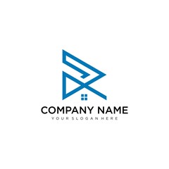 Vector graphic R letter symbol for your company
