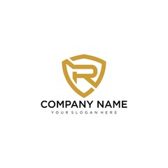 Vector graphic R letter symbol for your company