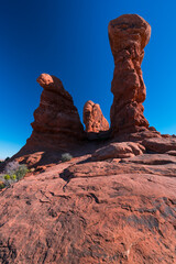Fototapeta na wymiar Garden of Eden, Arches National Park, Colorado Plateau, Utah, Grand County, Usa, America