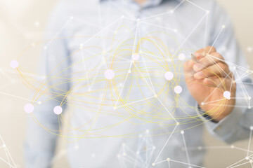 organization network team concept networking.