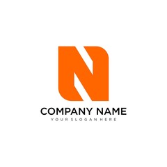 Letter N logo icon design template elements