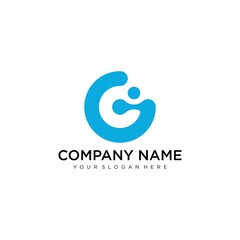 Letter G Modern Shape Logo Design Template Element