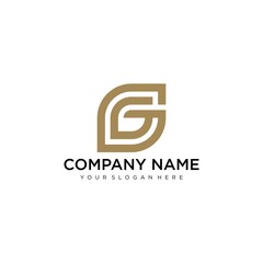 Letter G Modern Shape Logo Design Template Element