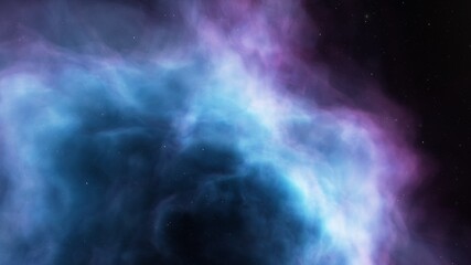 Naklejka na ściany i meble Space background with realistic nebula and shining stars. Colorful cosmos with stardust and milky way. Magic color galaxy. Infinite universe and starry night. 3d Render